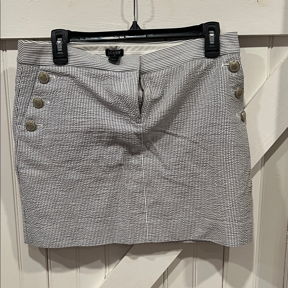 J. Crew Mini Skirt with Button Detail